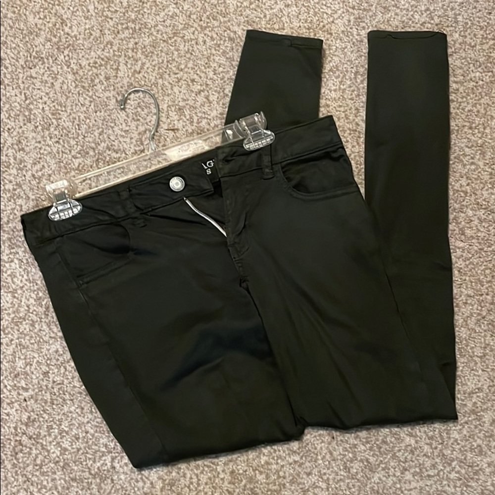 Dark Green Jeggings AEO